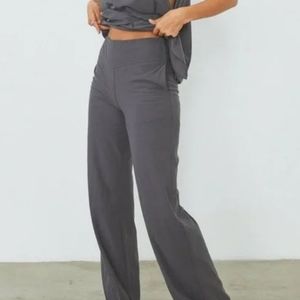 Lunya Cool High Rise Pant Meditative Grey Size